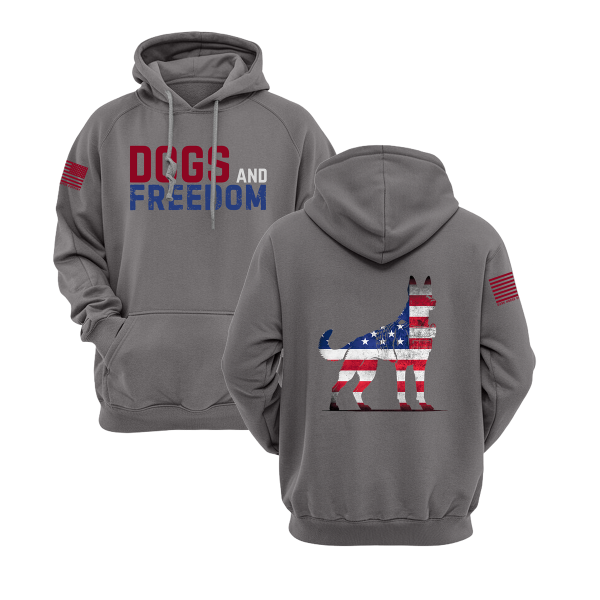Fur Missile | Dogs & Freedom Hoodie | Dark Horse Coffee Co