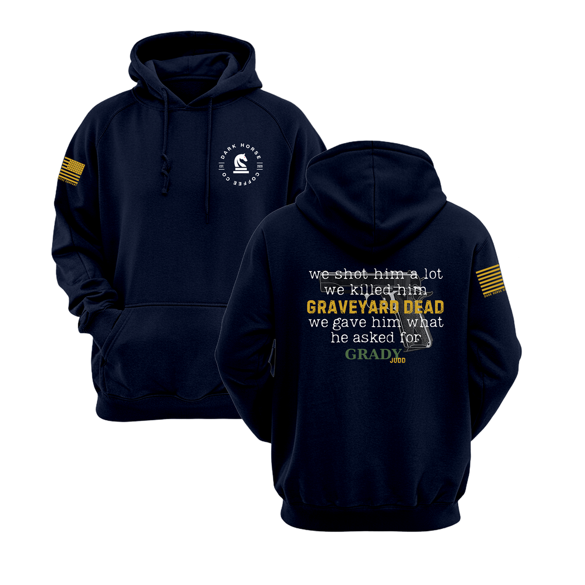 Fur Missile V3 Fleece Hoodie | Dark Horse Coffee Co