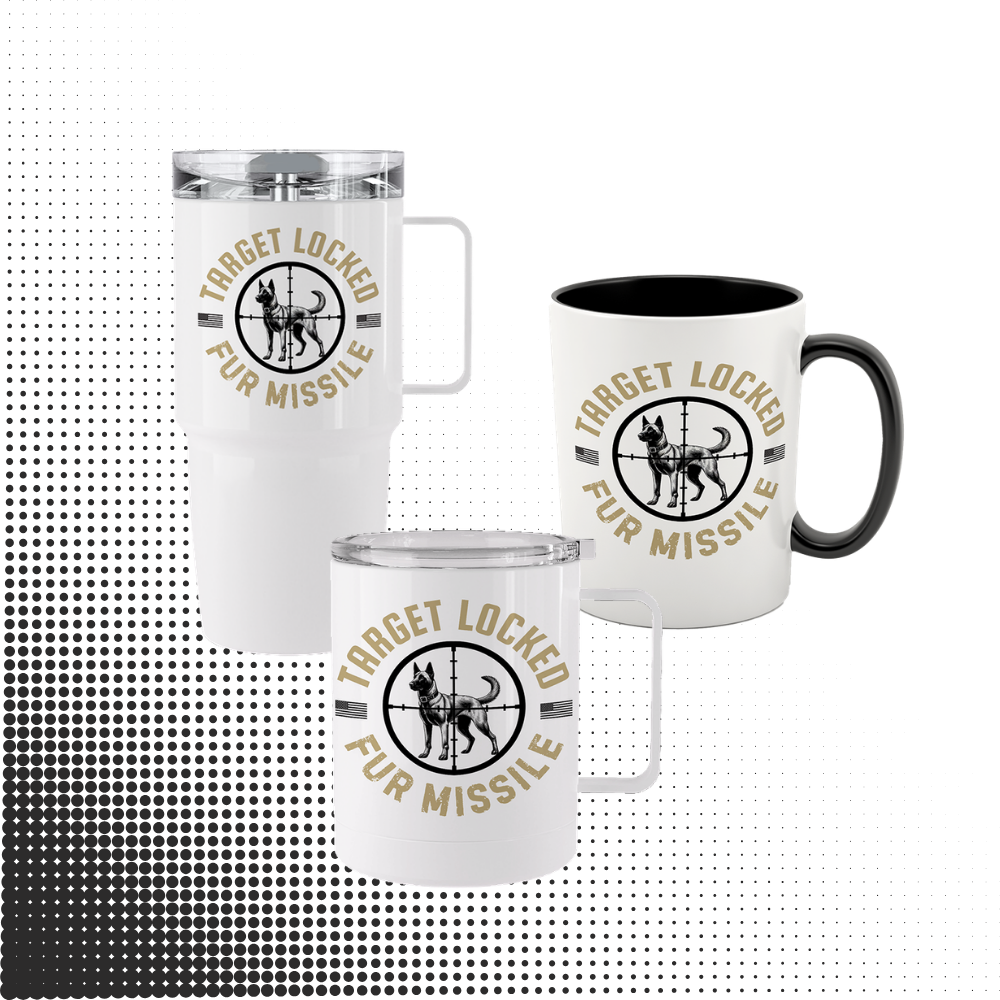 Target Locked Tumblers & Ceramic Mug