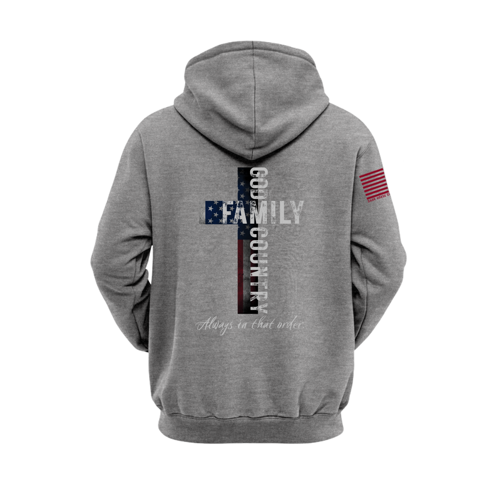 Stand Firm | Patriotic Cross Hoodie