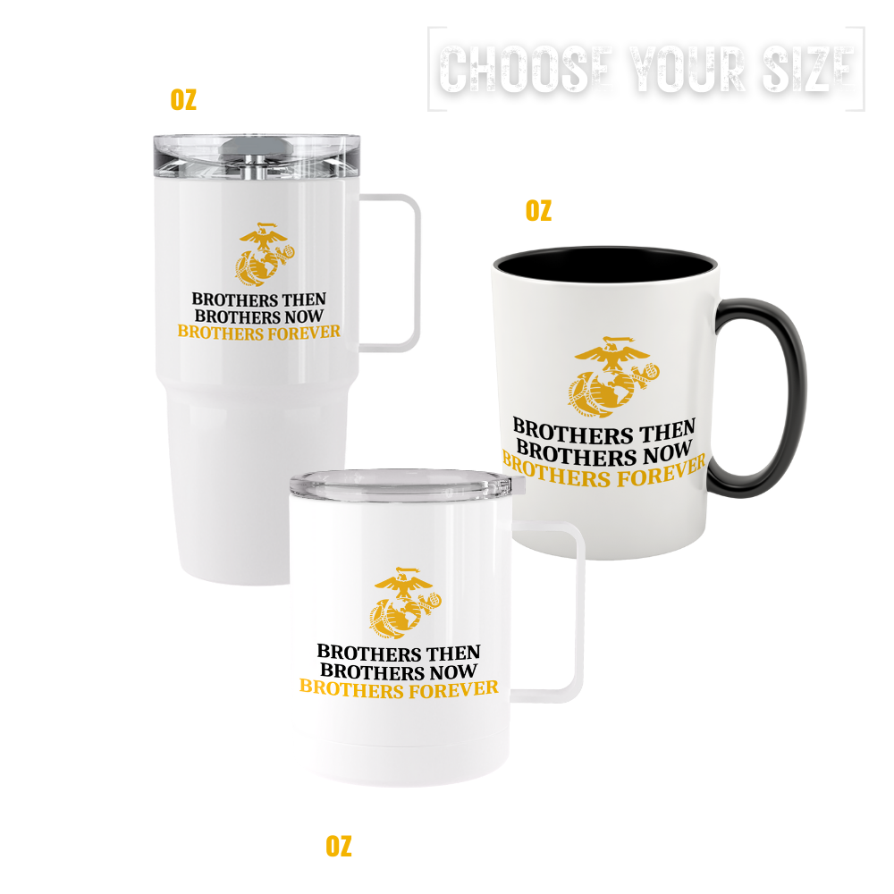 Semper Fi tumblers and mugs honoring Marine brotherhood