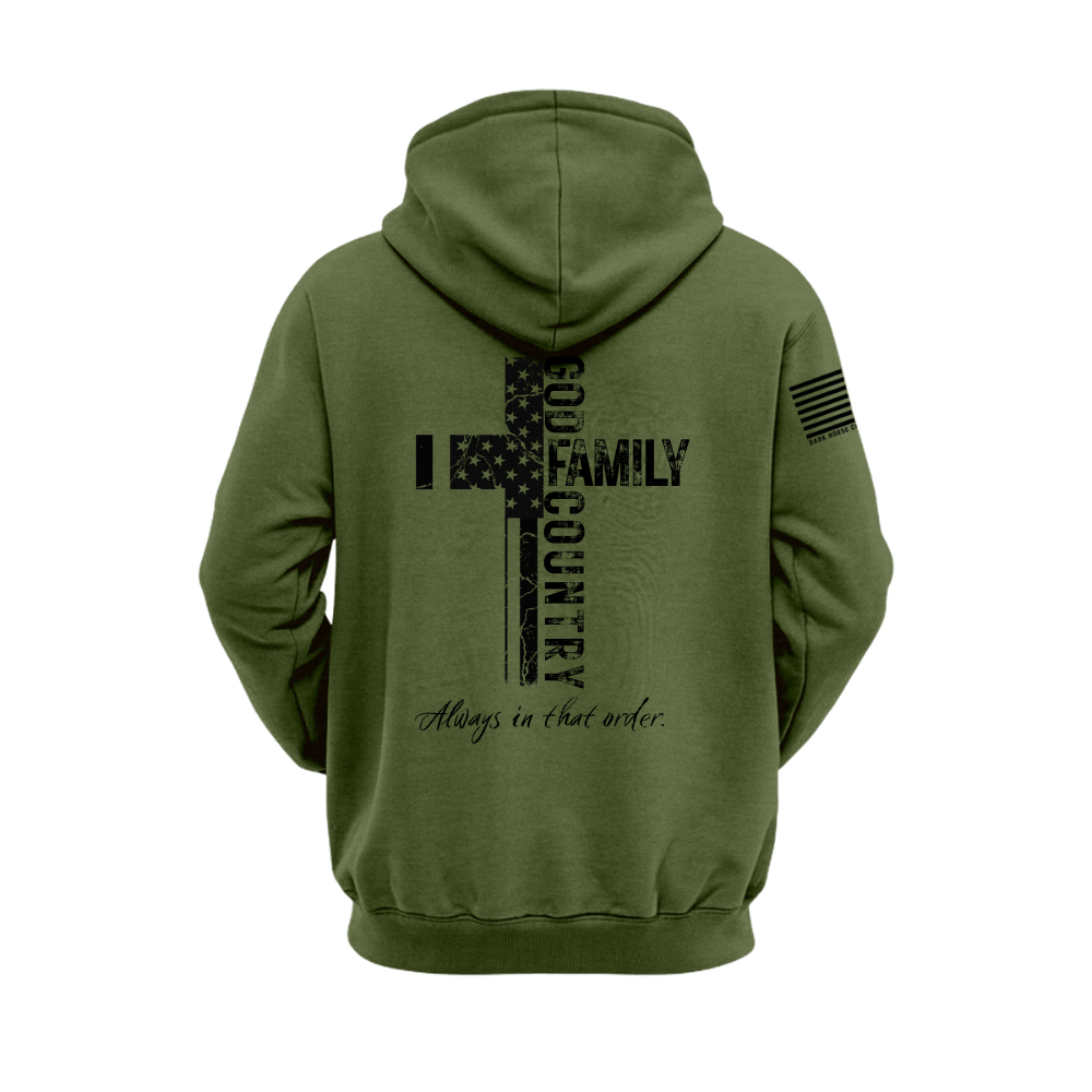 Stand Firm | Patriotic Cross Hoodie