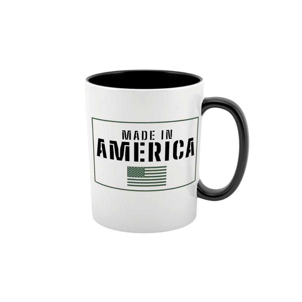 15 oz ceramic Made In America coffee mug