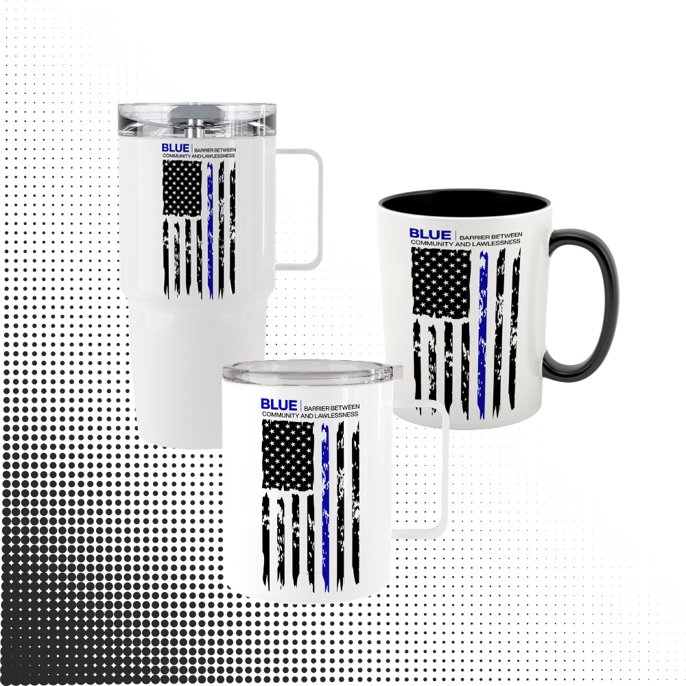 Blue Line | Distressed Flag