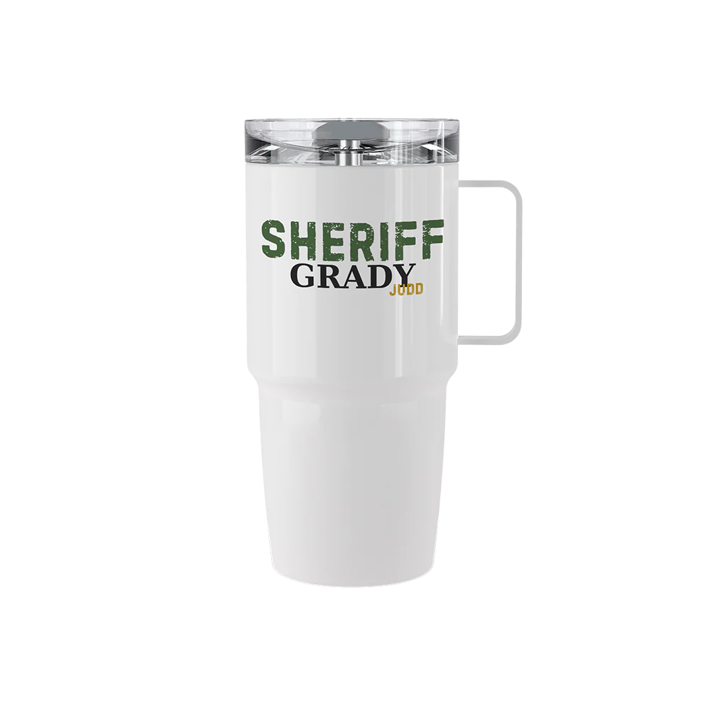20 oz stainless steel Grady Judd V2 tumbler with updated name design