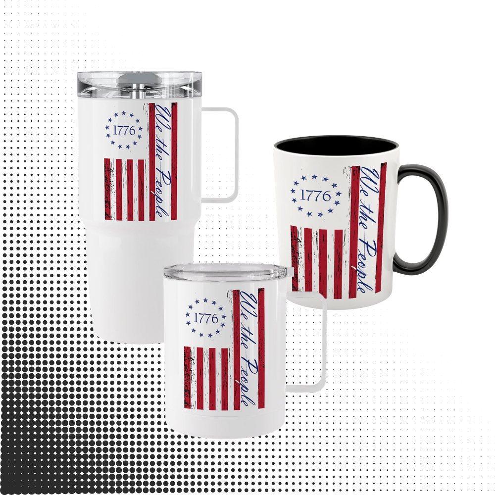 America | We the People Flag Tumblers & Mugs