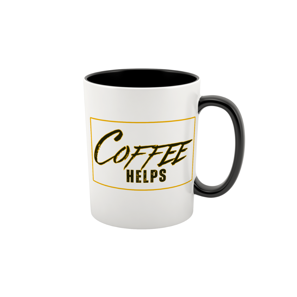 15 oz ceramic Coffee Helps coffee mug