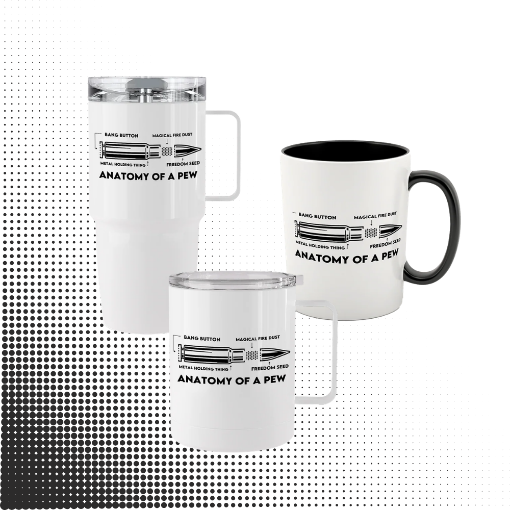 2A | Anatomy of a Pew Tumblers & Mugs