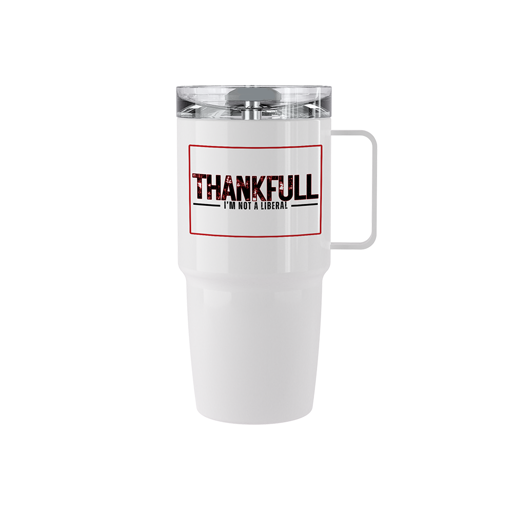 20 oz Alt Text:
20 oz stainless steel Trump Thankful tumbler
