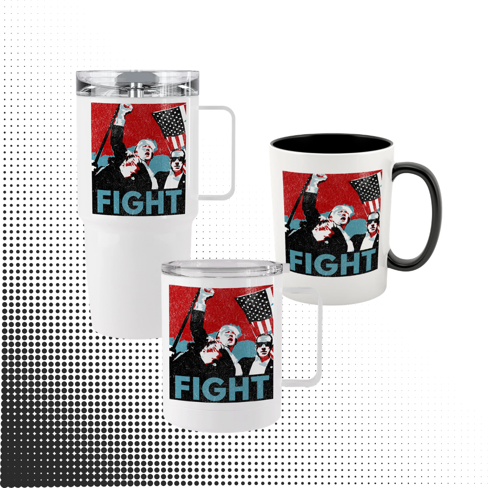 Trump | Fight Retro Tumblers & Mugs