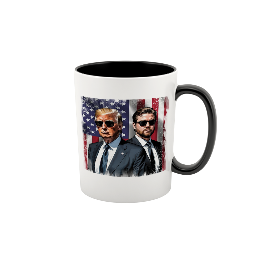 15 oz ceramic Trump Vance America patriotic coffee mug