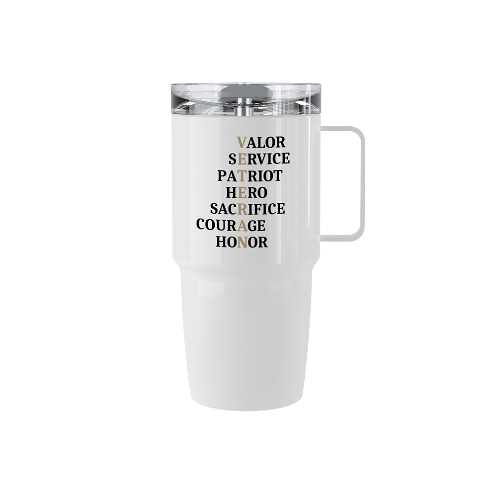 20 oz stainless steel Respect and Honor veteran tumbler