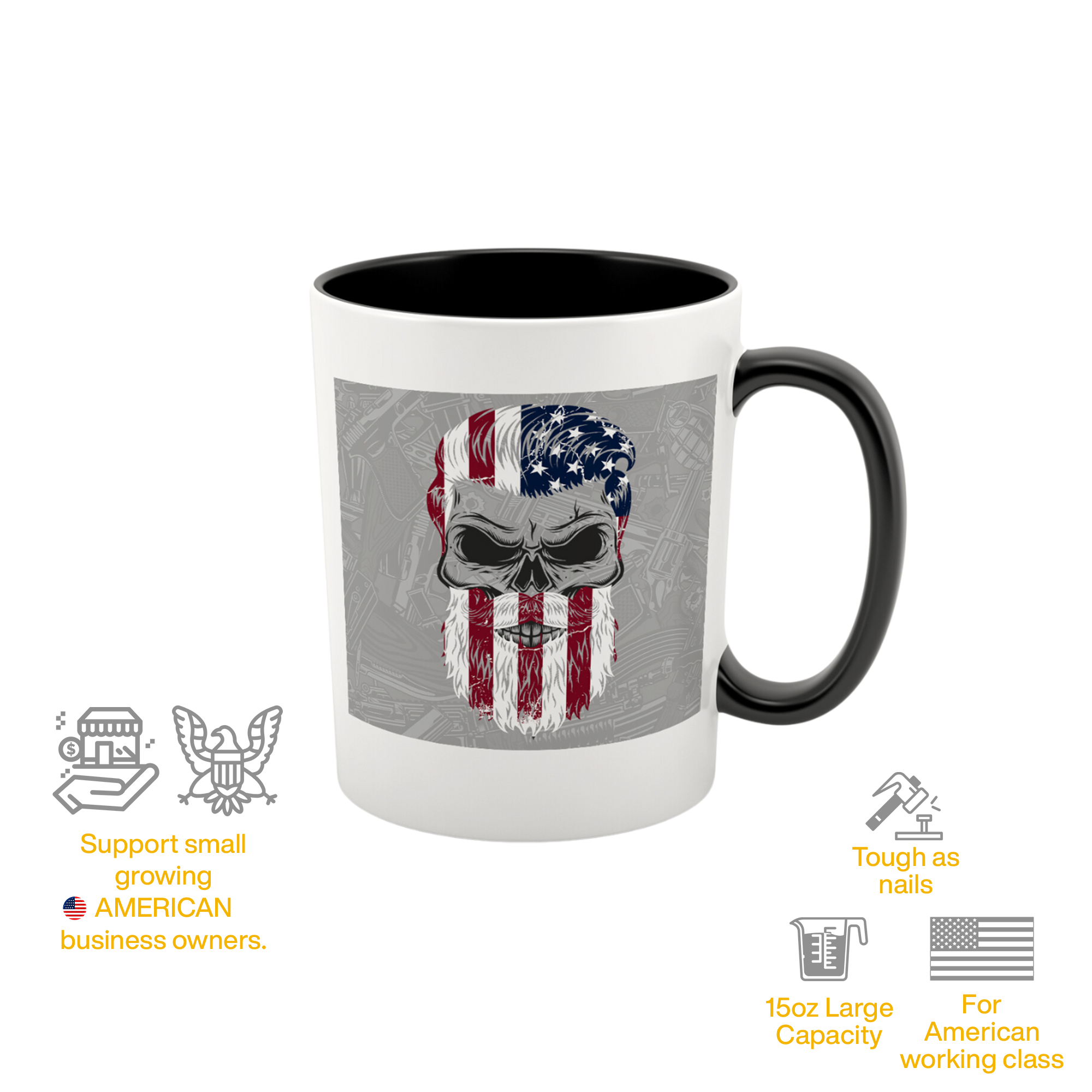 Bearded Patriot Ceramic Mug