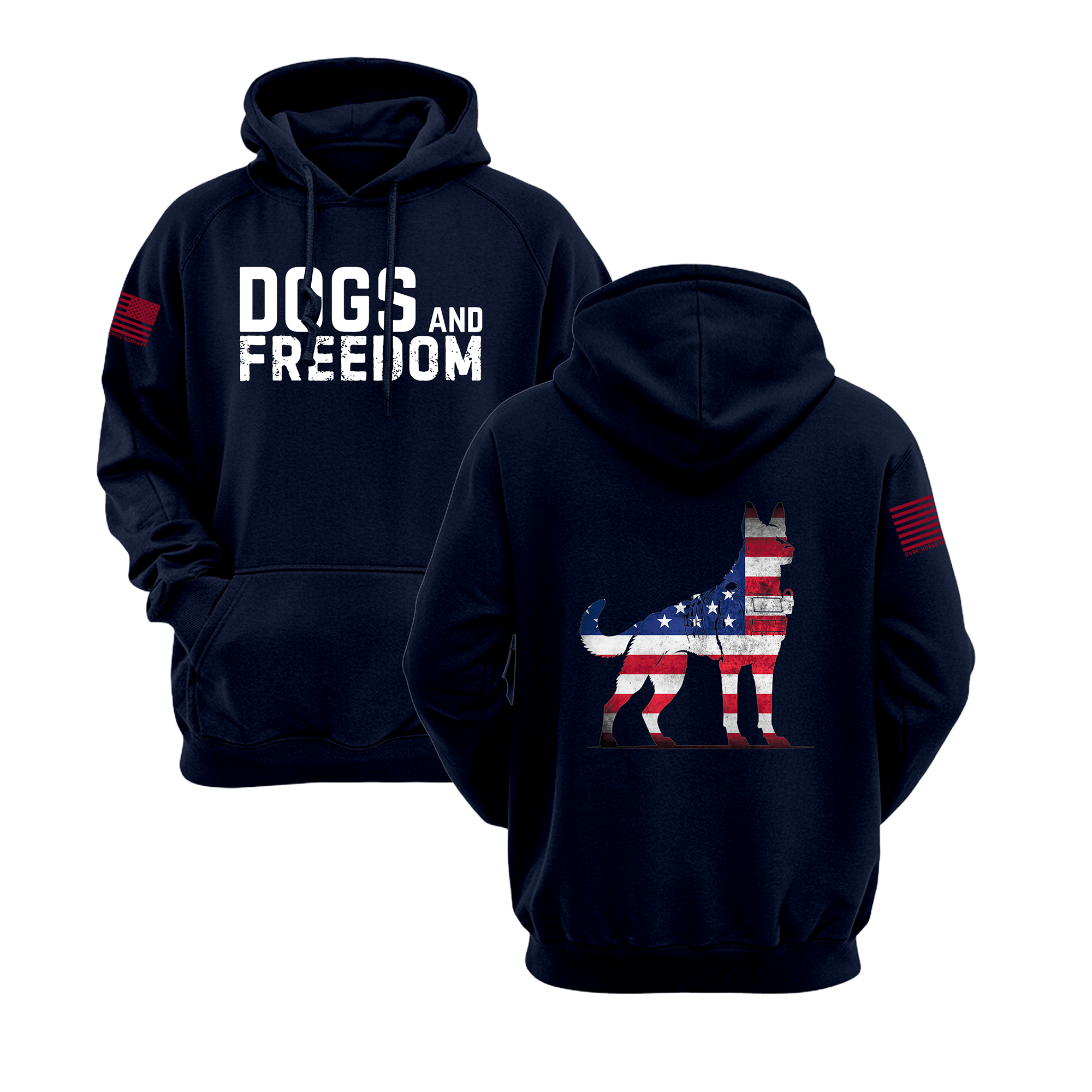Fur Missile | Dogs & Freedom Fleece Hoodie