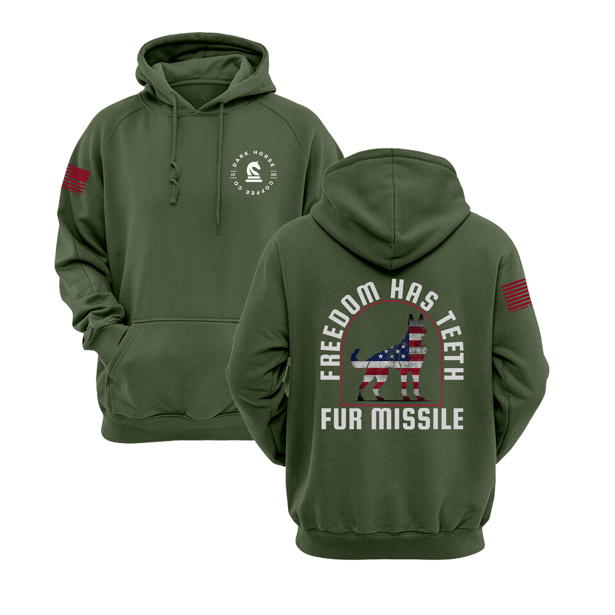 Fur Missile | Freedom has Teeth Fleece Hoodie