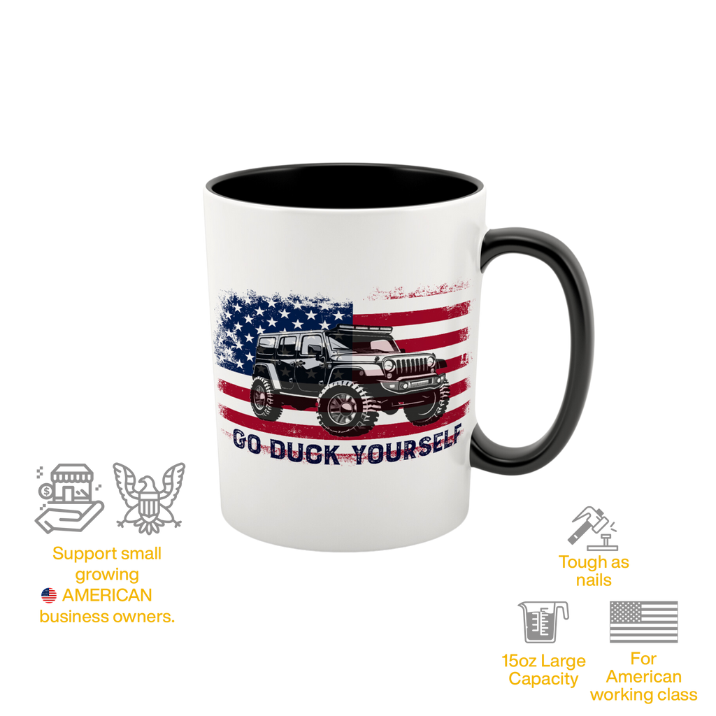 15 Ounce Jeep Go Duck Yourself Ceramic Coffee Mug DarkHorseCoffeeCompany 15-ounce-jeep-go-duck-yourself-ceramic-coffee-mug-darkhorsecoffeecompany
