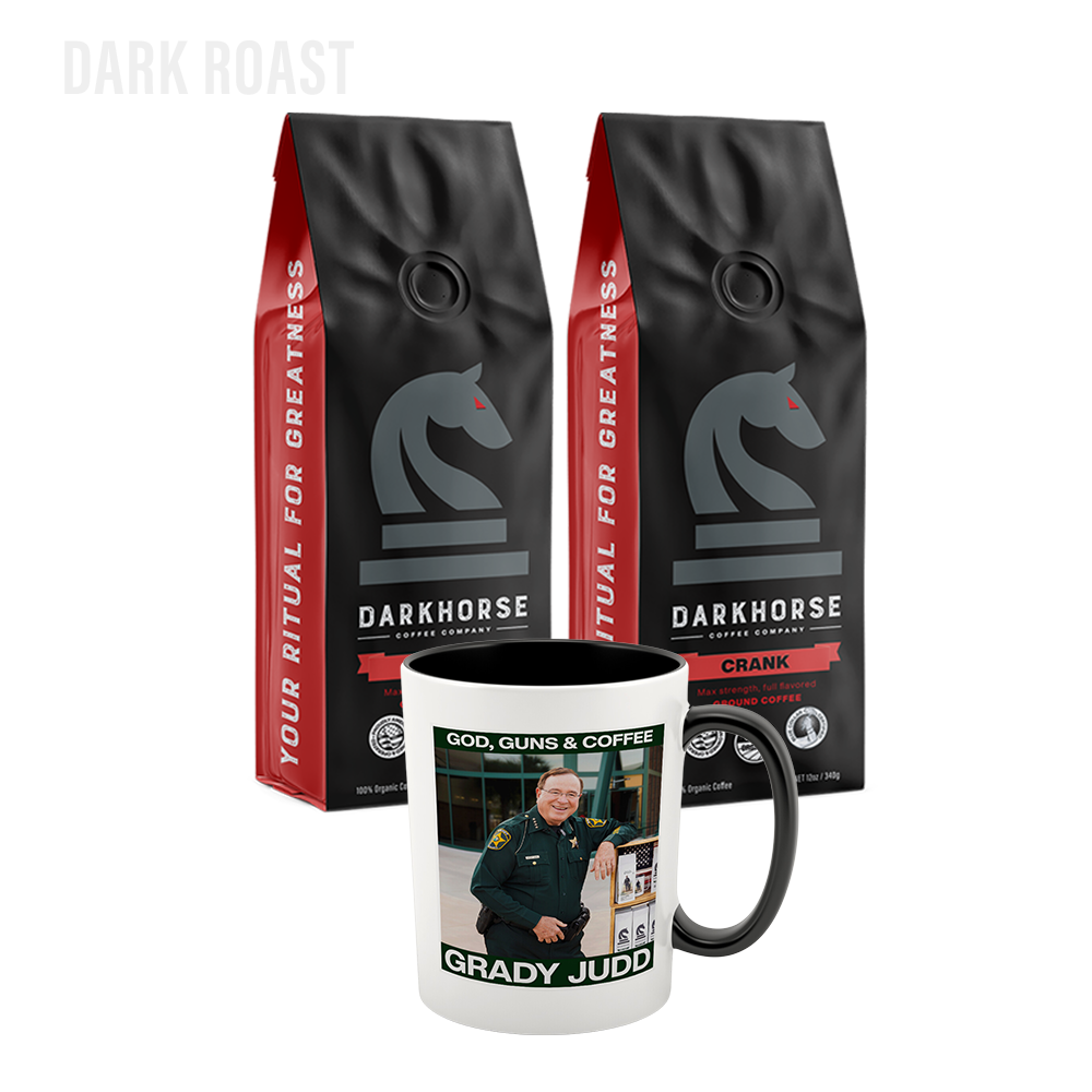 Grady Ceramic Mug & Crank Coffee Bundle