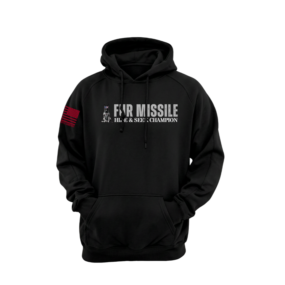 Hide & Seek Champion Black pullover hoodie featuring the Hide & Seek Champion design — heavyweight fleece, roomy hood, kangaroo pocket.