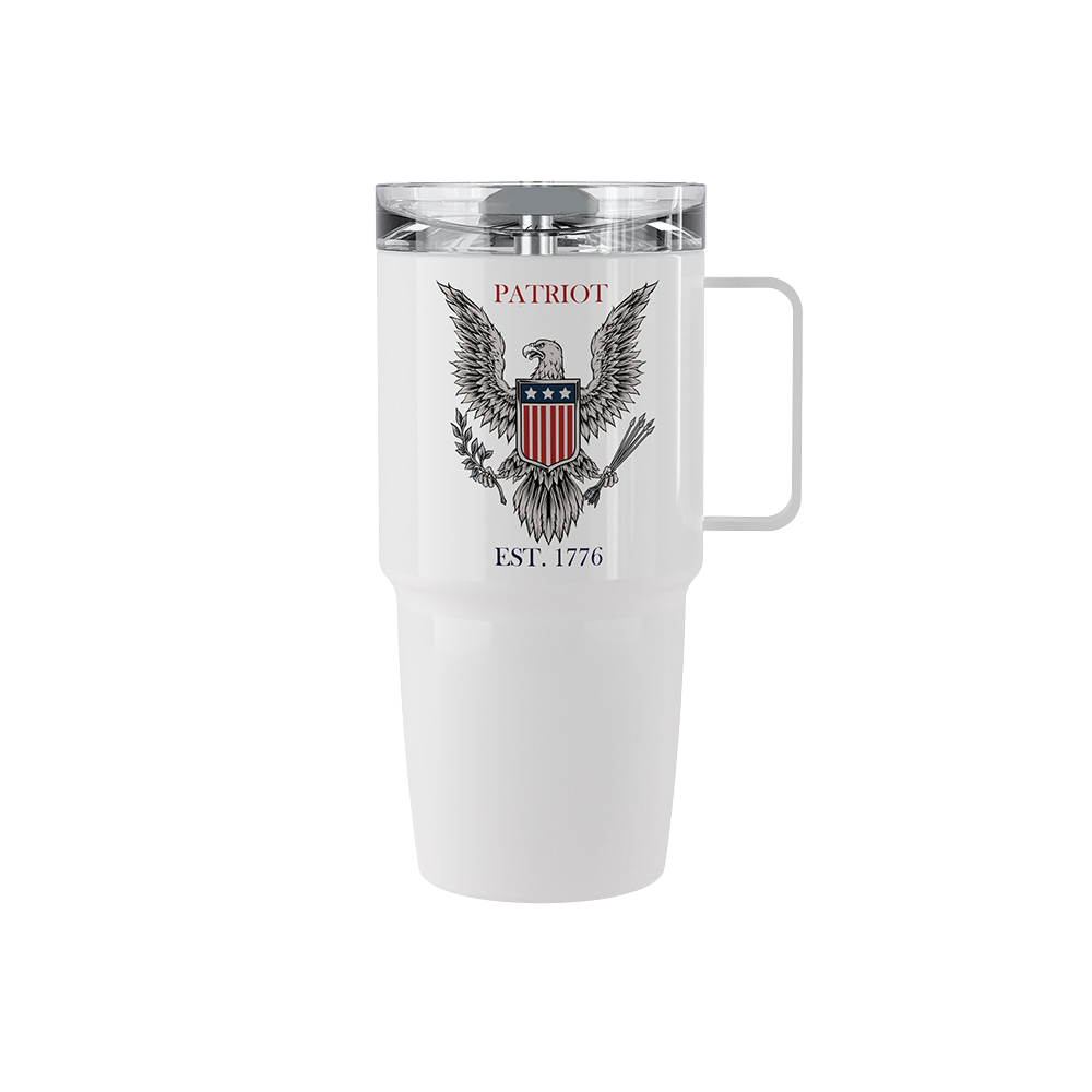 20 oz stainless steel Patriot Eagle tumbler