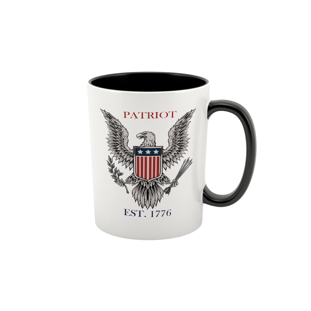 15 oz ceramic Patriot Eagle coffee mug