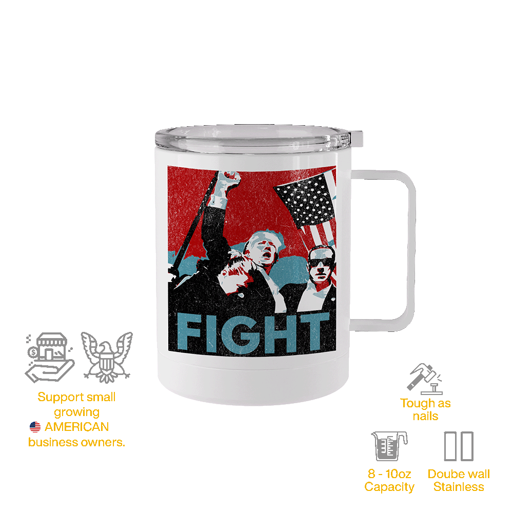 Retro Fight Trump Tumbler Mug