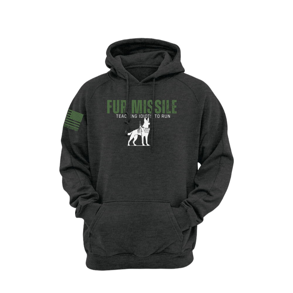 Teaching Idiots Charcoal Heather pullover hoodie featuring the Teaching Idiots design — heavyweight fleece, roomy hood, kangaroo pocket.
