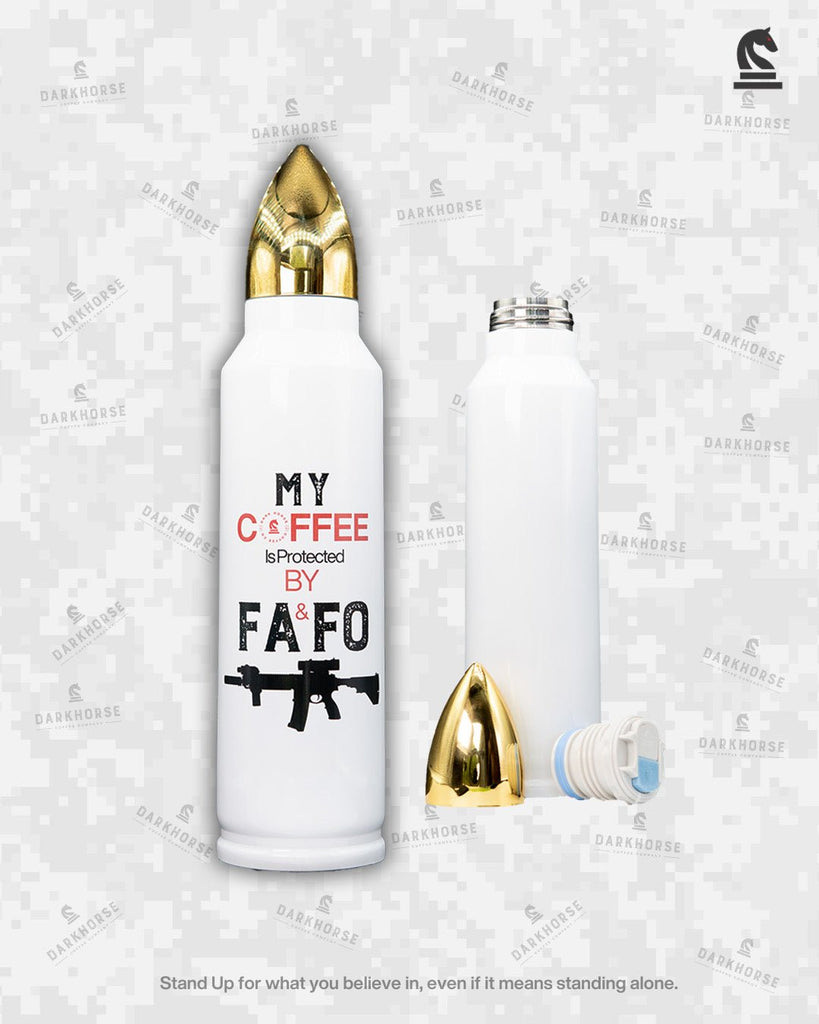 FA&FO Protection 33oz Bullet Coffee Thermos - DarkHorseCoffeeCompany
