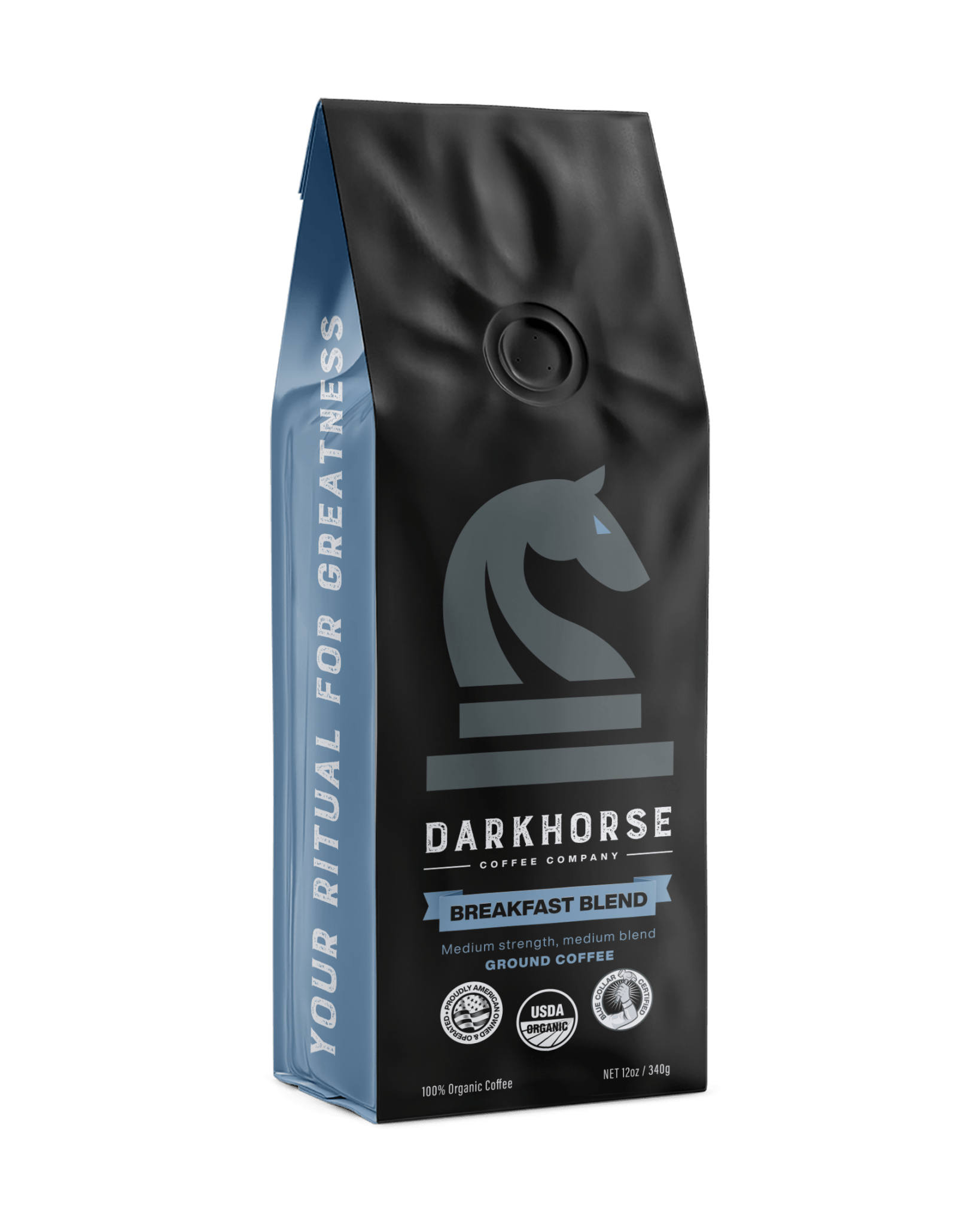 Organic Breakfast Blend Coffee 12oz Bag - DarkHorseCoffeeCompany